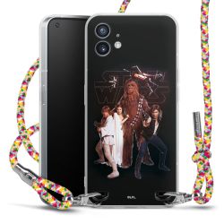 New Carry Case Transparent Stoff colourful/silber