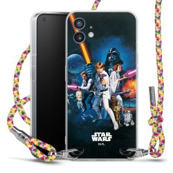 New Carry Case Transparent Stoff colourful/silber