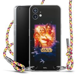 New Carry Case Transparent Stoff colourful/silber