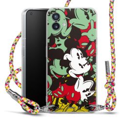 New Carry Case Transparent Stoff colourful/silber