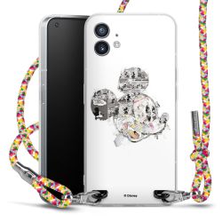 New Carry Case Transparent Stoff colourful/silber