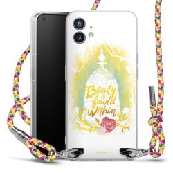 New Carry Case Transparent Stoff colourful/silber