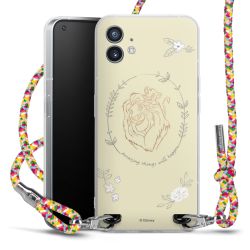 New Carry Case Transparent Stoff colourful/silber