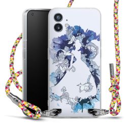 New Carry Case Transparent Stoff colourful/silber