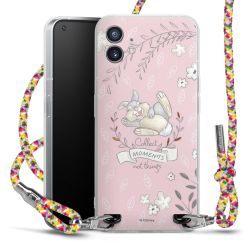 New Carry Case Transparent Stoff colourful/silber