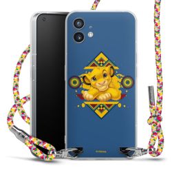 New Carry Case Transparent Stoff colourful/silber