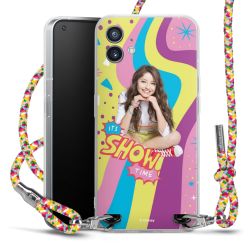 New Carry Case Transparent Stoff colourful/silber