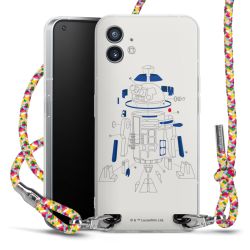 New Carry Case Transparent Stoff colourful/silber