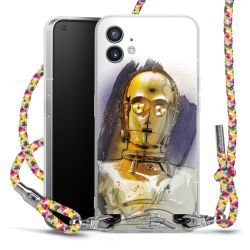 New Carry Case Transparent Stoff colourful/silber