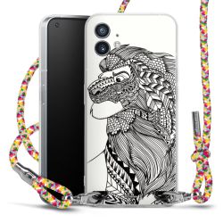 New Carry Case Transparent Stoff colourful/silber