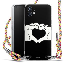 New Carry Case Transparent Stoff colourful/silber