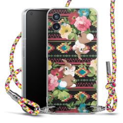 New Carry Case Transparent Stoff colourful/silber