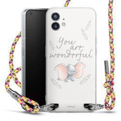 New Carry Case Transparent Stoff colourful/silber