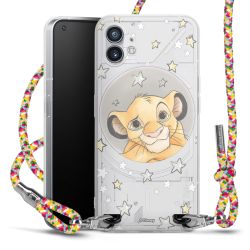 New Carry Case Transparent Stoff colourful/silber