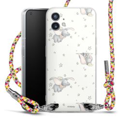 New Carry Case Transparent Stoff colourful/silber