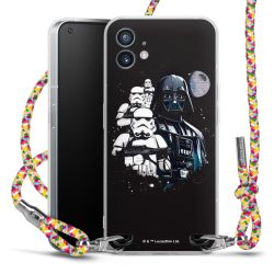 New Carry Case Transparent Stoff colourful/silber