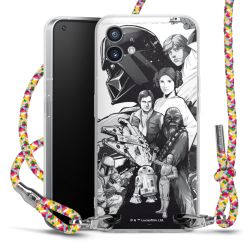 New Carry Case Transparent Stoff colourful/silber