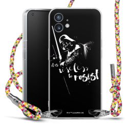 New Carry Case Transparent Stoff colourful/silber