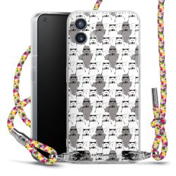 New Carry Case Transparent Stoff colourful/silber