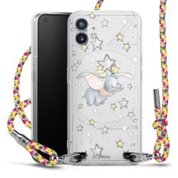 New Carry Case Transparent Stoff colourful/silber