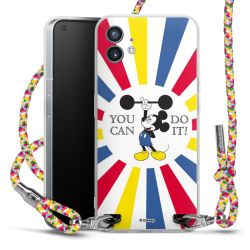 New Carry Case Transparent Stoff colourful/silber