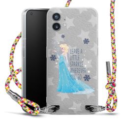 New Carry Case Transparent Stoff colourful/silber