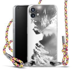 New Carry Case Transparent Stoff colourful/silber