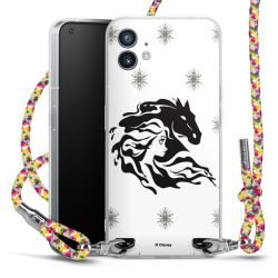 New Carry Case Transparent Stoff colourful/silber