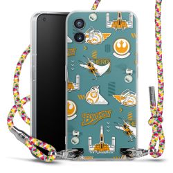 New Carry Case Transparent Stoff colourful/silber