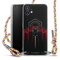 New Carry Case Transparent Stoff colourful/silber