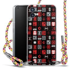 New Carry Case Transparent Stoff colourful/silber