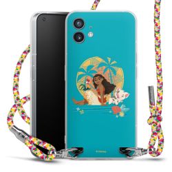 New Carry Case Transparent Stoff colourful/silber