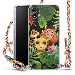 New Carry Case Transparent Stoff colourful/silber