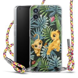 New Carry Case Transparent Stoff colourful/silber