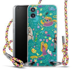 New Carry Case Transparent Stoff colourful/silber