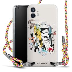 New Carry Case Transparent Stoff colourful/silber