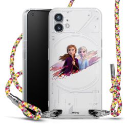 New Carry Case Transparent Stoff colourful/silber