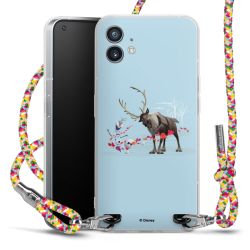 New Carry Case Transparent Stoff colourful/silber