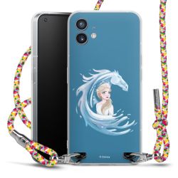 New Carry Case Transparent Stoff colourful/silber