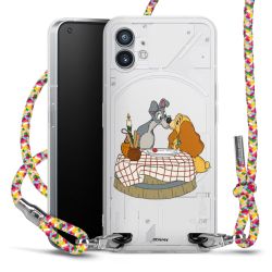 New Carry Case Transparent Stoff colourful/silber