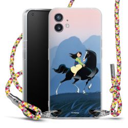 New Carry Case Transparent Stoff colourful/silber