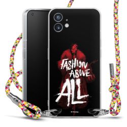 New Carry Case Transparent Stoff colourful/silber