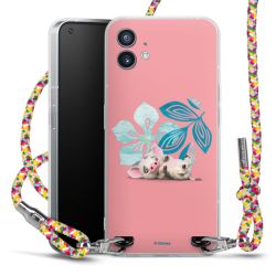 New Carry Case Transparent Stoff colourful/silber