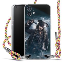 New Carry Case Transparent Stoff colourful/silber