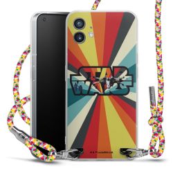 New Carry Case Transparent Stoff colourful/silber