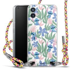 New Carry Case Transparent Stoff colourful/silber