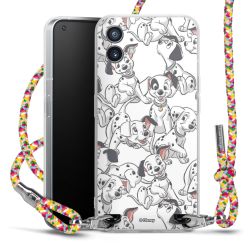 New Carry Case Transparent Stoff colourful/silber