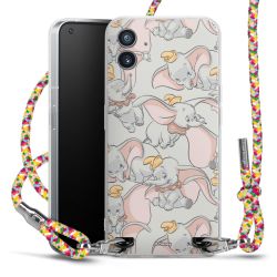 New Carry Case Transparent Stoff colourful/silber