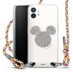 New Carry Case Transparent Stoff colourful/silber