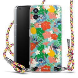 New Carry Case Transparent Stoff colourful/silber